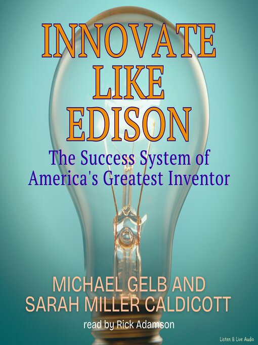 Cover image for Innovate Like Edison